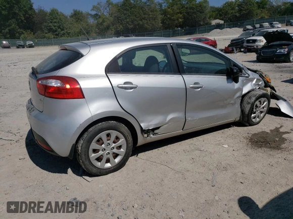 2013 Kia Rio LX with VIN KNADM5A36D6144177, listed as a Copart auction lot 71154644 with 132,815 mi miles and Clean Title. Bid and sale history available at DreamBid. Image 3.