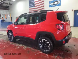 2016 Jeep Renegade Trailhawk with VIN ZACCJBCT8GPC75793, listed as a Copart auction lot 83837724 with 133,658 mi miles and Salvage Title. Bid and sale history available at carsss.com. Image 2.