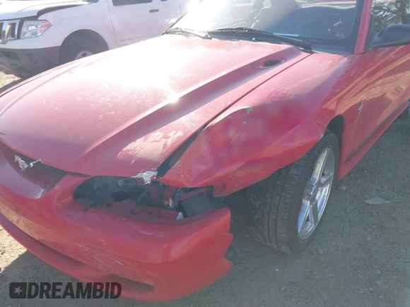 1996 Ford Mustang with VIN 1FALP4042TF180575, listed as a IAAI auction lot 41561882 with 248,183 mi miles. Bid and sale history available at carsss.com. Image 6.