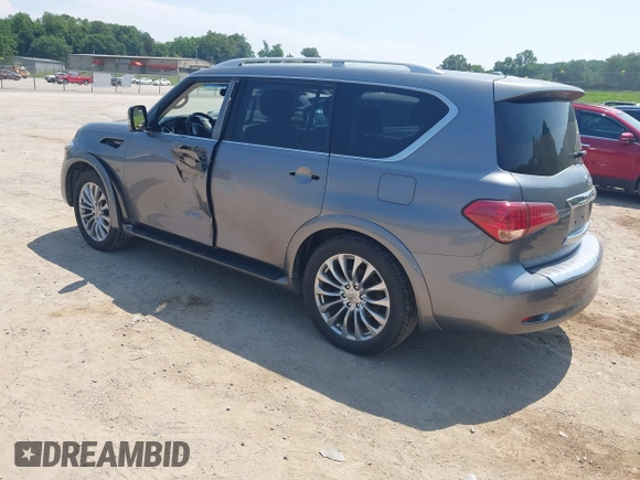 2016 Infiniti QX80 with VIN JN8AZ2NE5G9123443, listed as a IAAI auction lot 42595593 with 150,505 mi miles and . Bid and sale history available at DreamBid. Image 3.