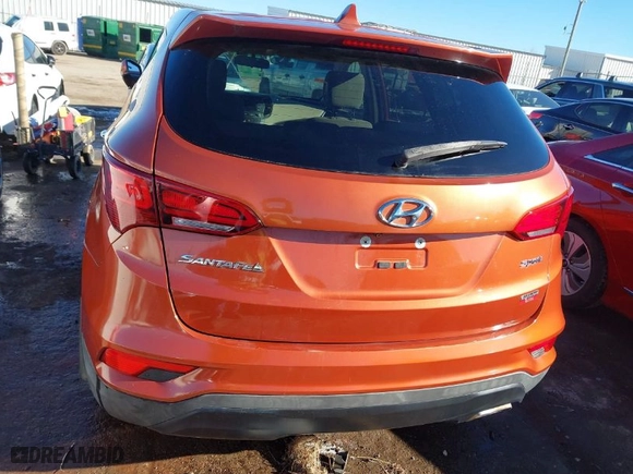 2017 Hyundai Santa Fe Sport 2.4L with VIN 5XYZT3LB6HG487787, listed as a IAAI auction lot 41460500 with 95,473 mi miles. Bid and sale history available at carsss.com. Image 16.