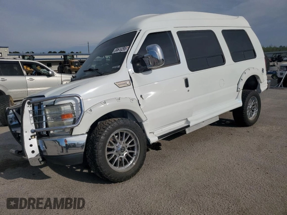 2010 Ford Econoline Cargo with VIN 1FDNE2EL2ADA03669, listed as a Copart auction lot 50614265 with 6,249 mi miles and Salvage title. Bid and sale history available at DreamBid. Image 1.