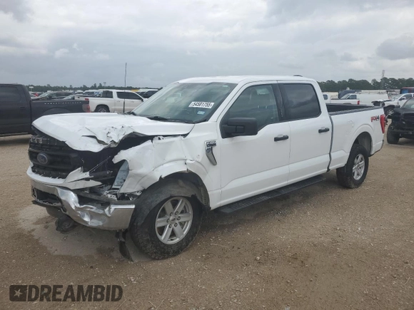 2022 Ford F-150 XL with VIN 1FTFW1E82NFA51713, listed as a Copart auction lot 54581755 with 69,966 mi miles and Salvage Title. Bid and sale history available at DreamBid. Image 1.