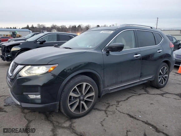 2019 Nissan Rogue SV with VIN 5N1AT2MT7KC840320, listed as a Copart auction lot 43450065 with 15,880 mi miles and Salvage Title. Bid and sale history available at carsss.com. Image 1.