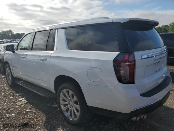 2024 Chevrolet Suburban Premier with VIN 1GNSKFKD2RR107802, listed as a Copart auction lot 61141004 with 12,360 mi miles and Salvage Title. Bid and sale history available at carsss.com. Image 2.