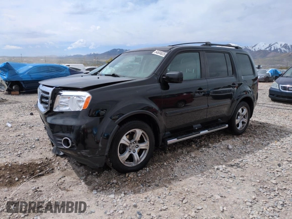 2013 Honda Pilot EX-L with VIN 5FNYF4H50DB012682, listed as a Copart auction lot 54604635 with 192,263 mi miles and Salvage Title. Bid and sale history available at DreamBid. Image 1.