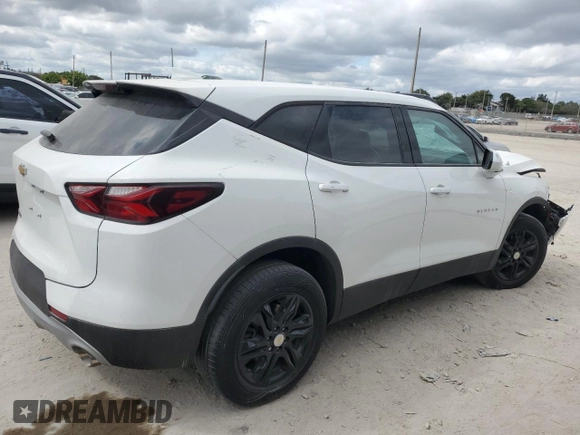 2021 Chevrolet Blazer LT with VIN 3GNKBCRS7MS578241, listed as a Copart auction lot 58149005 with 38,283 mi miles and Non repairable. Bid and sale history available at DreamBid. Image 3.