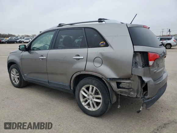 2014 Kia Sorento LX with VIN 5XYKTCA67EG545408, listed as a Copart auction lot 44233545 with 115,527 mi miles and Salvage Title. Bid and sale history available at carsss.com. Image 2.
