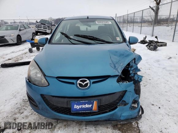 2012 Mazda 2 Sport with VIN JM1DE1KZ1C0151843, listed as a Copart auction lot 88695585 with 121,510 mi miles and Non Repairable. Bid and sale history available at DreamBid. Image 5.