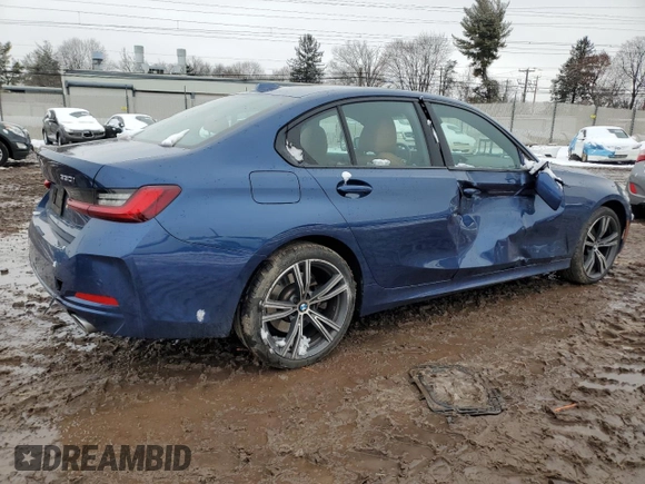 2023 BMW 3 Series 330i xDrive with VIN 3MW89FF07P8D09447, listed as a Copart auction lot 44165635 with 14,256 mi miles and Salvage Title. Bid and sale history available at carsss.com. Image 3.