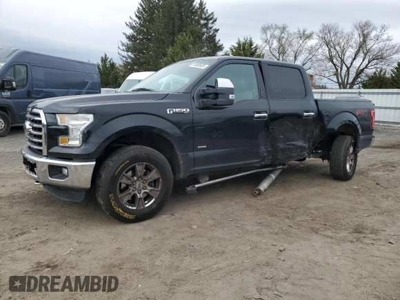 2016 Ford F-150 XLT with VIN 1FTEW1EP3GKD07399, listed as a Copart auction lot 51590505 with 132,642 mi miles and Salvage title. Bid and sale history available at DreamBid. Image 1.