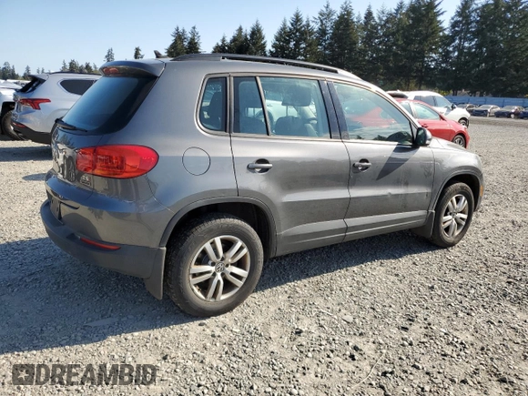 2017 Volkswagen Tiguan S with VIN WVGBV7AX1HK017920, listed as a Copart auction lot 55531125 with 126,129 mi miles and Clean Title. Bid and sale history available at DreamBid. Image 3.