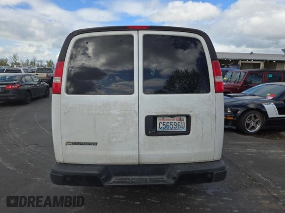 2020 Chevrolet Express Cargo with VIN 1GCWGAFG6L1252964, listed as a IAAI auction lot 42025047 with 127,367 mi miles and . Bid and sale history available at DreamBid. Image 1.