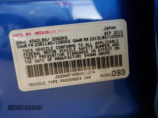 2011 Mitsubishi Lancer Evolution MR with VIN JA32W5FV0BU011274, listed as a Copart auction lot 51160405 with 142,818 mi miles and Salvage Title. Bid and sale history available at carsss.com. Image 13.