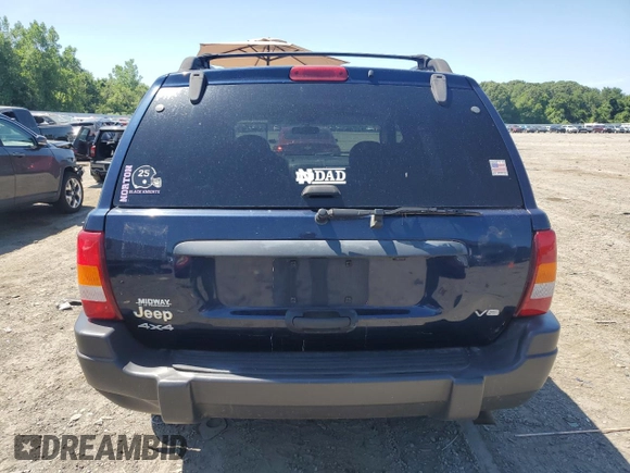 2004 Jeep Grand Cherokee Laredo with VIN 1J4GW48N34C425845, listed as a Copart auction lot 61200555 with 133,664 mi miles and Clean title. Bid and sale history available at DreamBid. Image 6.