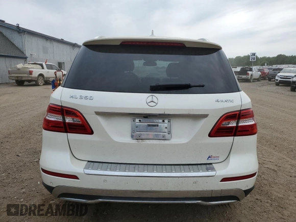 2013 Mercedes-Benz M 350 with VIN 4JGDA5HB9DA203627, listed as a Copart auction lot 60377625 with 128,499 mi miles and Clean title. Bid and sale history available at DreamBid. Image 6.