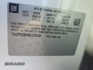 2017 Buick LaCrosse Essence with VIN 1G4ZP5SS5HU175410, listed as a Copart auction lot 69876274 with 102,638 mi miles and Salvage Title. Bid and sale history available at carsss.com. Image 14.