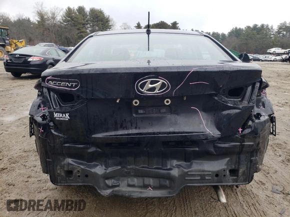 2020 Hyundai Accent SE with VIN 3KPC24A62LE109105, listed as a Copart auction lot 41796993 with 36,122 mi miles. Bid and sale history available at carsss.com. Image 6.