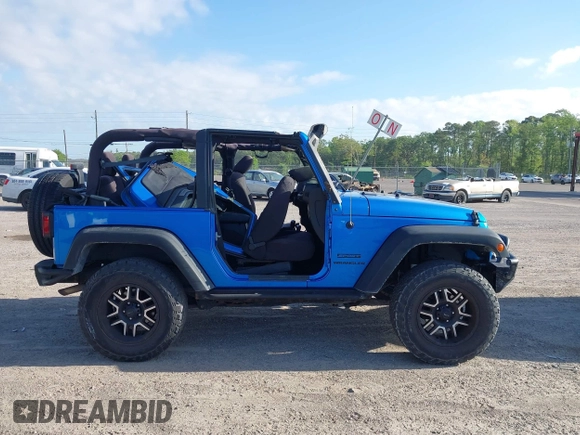 2015 Jeep Wrangler Sport z VIN 1C4AJWAG8FL550859, wystawiony jako IAAI lot #42154946 z przebiegiem 143 658 mil mil oraz . Historia ofert i sprzedaży dostępna na DreamBid. Obrazek 14.