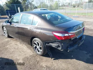2017 Honda Accord Sedan LX with VIN 1HGCR2F39HA172552, listed as a IAAI auction lot 41965706 with 168,891 mi miles. Bid and sale history available at carsss.com. Image 3.