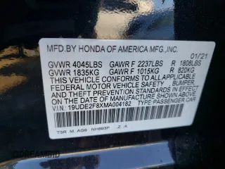 2021 Acura ILX w/Premium/A-SPEC Package with VIN 19UDE2F8XMA004182, listed as a Copart auction lot 70230572 with 20,723 mi miles. Bid and sale history available at carsss.com. Image 12.
