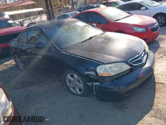 2001 Acura CL Type S with VIN 19UYA42601A025258, listed as a IAAI auction lot 41145595 with 1 mi miles. Bid and sale history available at carsss.com. Image 1.