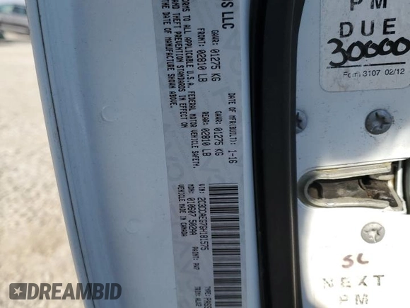 2016 Chrysler 300 with VIN 2C3CCAEG7GH181575, listed as a Copart auction lot 48934345 with 87,456 mi miles and Salvage Title. Bid and sale history available at carsss.com. Image 14.