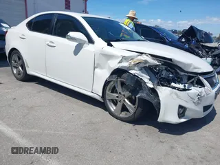 2013 Lexus IS 250 with VIN JTHBF5C29D5185531, listed as a IAAI auction lot 41922094 with 124,507 mi miles. Bid and sale history available at carsss.com. Image 1.