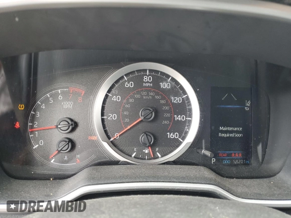 2020 Toyota Corolla Hatchback SE with VIN JTND4RBEXL3090940, listed as a Copart auction lot 77747284 with 58,201 mi miles and Salvage Title. Bid and sale history available at carsss.com. Image 9.