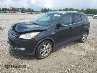 2015 Ford Escape Titanium with VIN 1FMCU9J91FUA38787, listed as a Copart auction lot 59749735 with 132,536 mi miles and Salvage title. Bid and sale history available at DreamBid. Image 1.