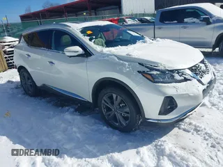 2024 Nissan Murano Platinum with VIN 5N1AZ2DS7RC123934, listed as a IAAI auction lot 41324102 with 1,318 mi miles and . Bid and sale history available at DreamBid. Image 1.