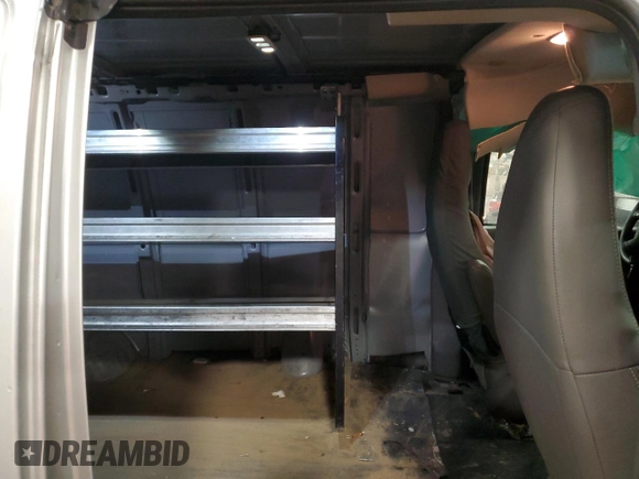 2019 Chevrolet Express Cargo Van with VIN 1GCWGAFG1K1330033, listed as a Copart auction lot 83733644 with 133,362 mi miles and Non Repairable. Bid and sale history available at carsss.com. Image 11.