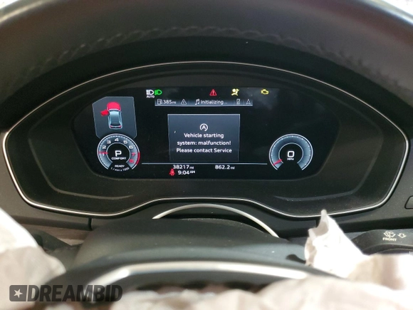 2022 Audi Q5 Sportback S line Premium Plus with VIN WA15ABFY4N2105772, listed as a Copart auction lot 54119335 with 38,217 mi miles and Salvage title. Bid and sale history available at DreamBid. Image 9.