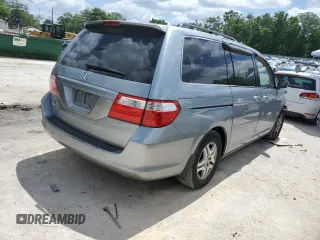 2007 Honda Odyssey EX-L with VIN 5FNRL38687B104840, listed as a Copart auction lot 51759295 with 213,206 mi miles and Salvage Title. Bid and sale history available at carsss.com. Image 3.