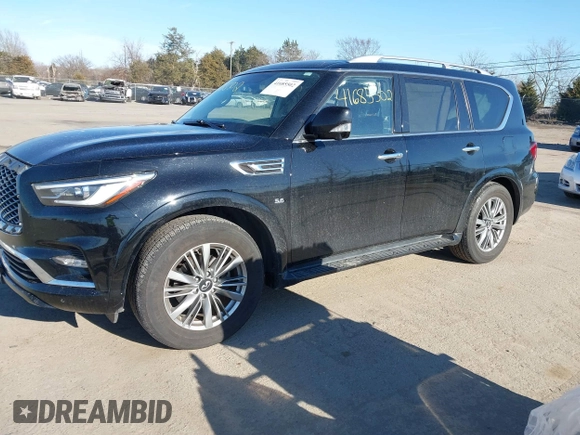 2018 Infiniti QX80 with VIN JN8AZ2NF7J9663781, listed as a IAAI auction lot 41685502 with 112,876 mi miles and . Bid and sale history available at DreamBid. Image 17.