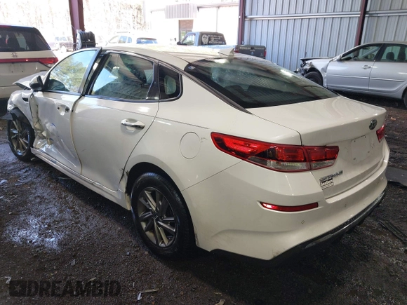2019 Kia Optima LX with VIN 5XXGT4L33KG363512, listed as a IAAI auction lot 41824631 with 105,034 mi miles. Bid and sale history available at carsss.com. Image 3.