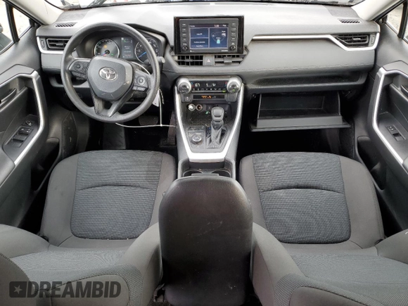 2021 Toyota RAV4 Hybrid LE with VIN 4T3MWRFV7MU048703, listed as a Copart auction lot 44434375 with 30,443 mi miles and Salvage Title. Bid and sale history available at carsss.com. Image 8.