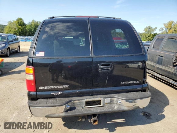 2000 Chevrolet Suburban LT with VIN 3GNFK16T2YG200100, listed as a Copart auction lot 70187684 with 0 mi miles and Salvage Title. Bid and sale history available at carsss.com. Image 6.
