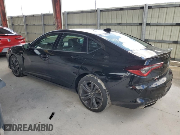 2022 Acura TLX w/A-Spec Package with VIN 19UUB5F57NA000267, listed as a Copart auction lot 60455005 with 26,040 mi miles and Salvage title. Bid and sale history available at DreamBid. Image 2.