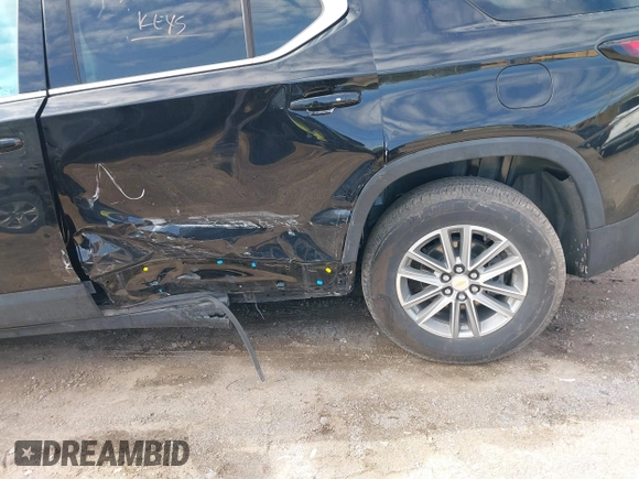 2023 Chevrolet Traverse LT Cloth with VIN 1GNERGKW9PJ121255, listed as a IAAI auction lot 42195974 with 20,847 mi miles and . Bid and sale history available at DreamBid. Image 6.