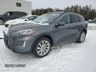 2021 Ford Escape Titanium Hybrid with VIN 1FMCU9DZ6MUA77030, listed as a Copart auction lot 41830245 with 83,474 mi miles and Salvage title. Bid and sale history available at DreamBid. Image 1.