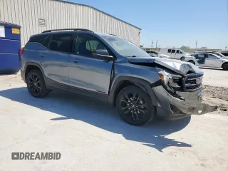 2020 GMC Terrain SLE with VIN 3GKALMEV1LL203661, listed as a Copart auction lot 53195945 with 87,870 mi miles and Salvage title. Bid and sale history available at DreamBid. Image 4.