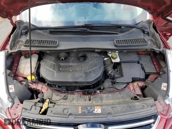 2015 Ford Escape Titanium with VIN 1FMCU9J94FUB92166, listed as a Copart auction lot 61371055 with 96,439 mi miles and Salvage title. Bid and sale history available at DreamBid. Image 12.