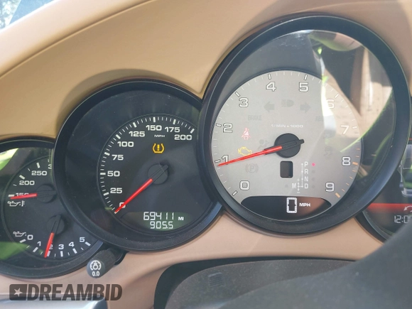 2012 Porsche 911 Carrera S with VIN WP0CB2A98CS154934, listed as a IAAI auction lot 41871101 with 69,411 mi miles and . Bid and sale history available at DreamBid. Image 7.