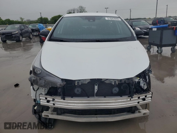2021 Toyota Prius L Eco with VIN JTDKAMFU6M3127427, listed as a Copart auction lot 51843995 with 42,278 mi miles and Salvage Title. Bid and sale history available at carsss.com. Image 5.