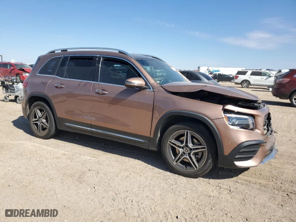 2022 Mercedes-Benz GLB with VIN W1N4M4HB9NW197802, listed as a Copart auction lot 46314235 with 30,352 mi miles and Salvage Title. Bid and sale history available at carsss.com. Image 4.