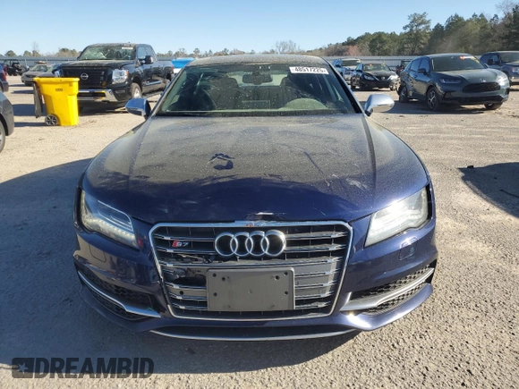 2013 Audi S7 with VIN WAUW2BFC5DN104538, listed as a Copart auction lot 48517225 with 148,975 mi miles and Salvage Title. Bid and sale history available at carsss.com. Image 5.