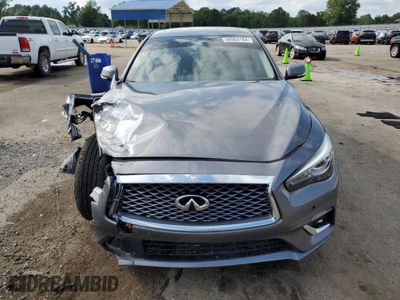 2024 Infiniti Q50 Luxe with VIN JN1EV7BR6RM630092, listed as a Copart auction lot 56903184 with 4,846 mi miles and Salvage Title. Bid and sale history available at DreamBid. Image 5.