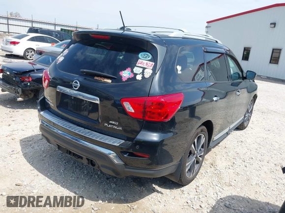 2017 Nissan Pathfinder SL with VIN 5N1DR2MM5HC611759, listed as a IAAI auction lot 42030917 with 103,548 mi miles and . Bid and sale history available at DreamBid. Image 4.