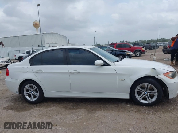 2008 BMW 3 Series 328i with VIN WBAVA37518NL53526, listed as a IAAI auction lot 41956298 with 208,586 mi miles and . Bid and sale history available at DreamBid. Image 13.